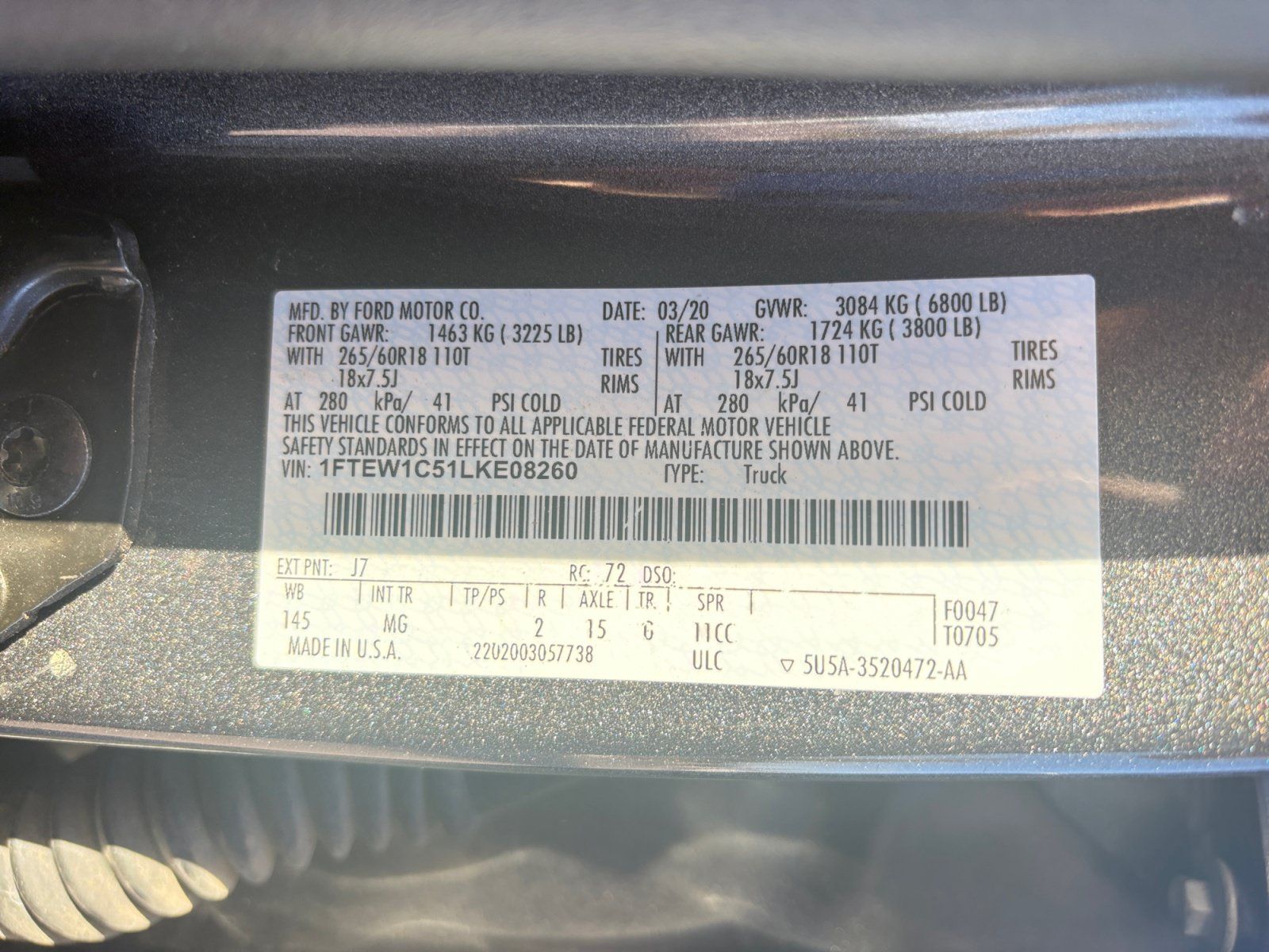 Used 2020 Ford F150 XLT w/ Equipment Group 302A Luxury RWD image 24