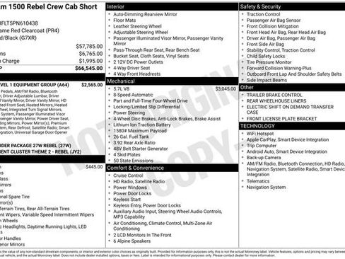 Used 2023 RAM 1500 Rebel w/ Rebel Level 1 Equipment Group AWD/4WD image 30