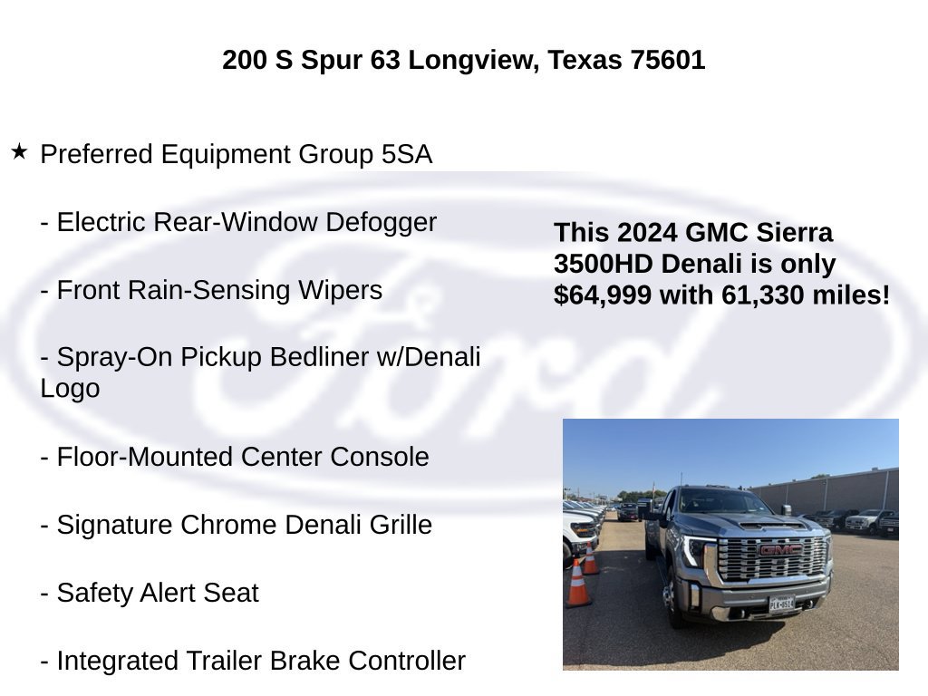 Used 2024 GMC Sierra 3500 Denali w/ Denali Reserve Package AWD/4WD image 10
