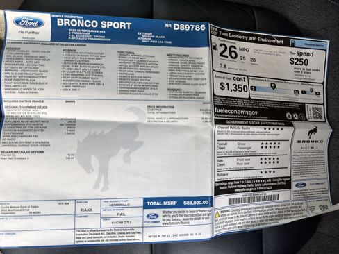 Used 2022 Ford Bronco Sport Outer Banks w/ Tech Package image 74