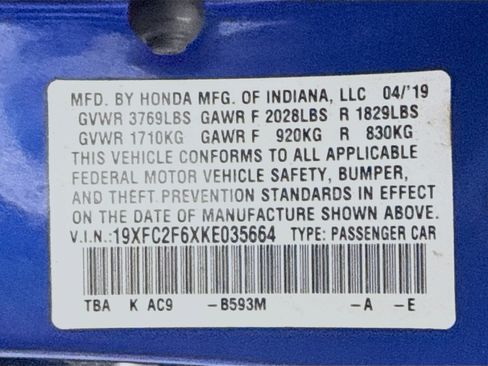 Used 2019 Honda Civic LX image 39