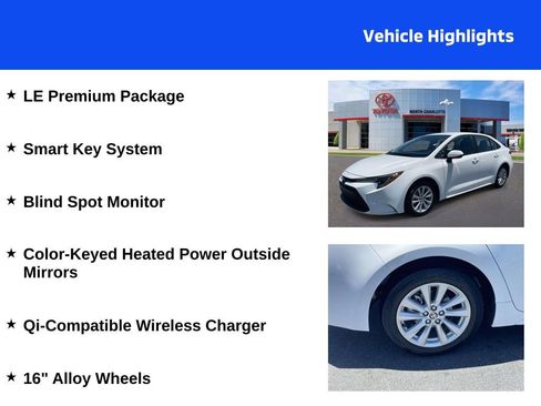 Used 2025 Toyota Corolla LE w/ LE Premium Package FWD image 4
