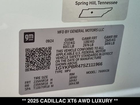 Used 2025 Cadillac XT6 Luxury AWD/4WD image 28