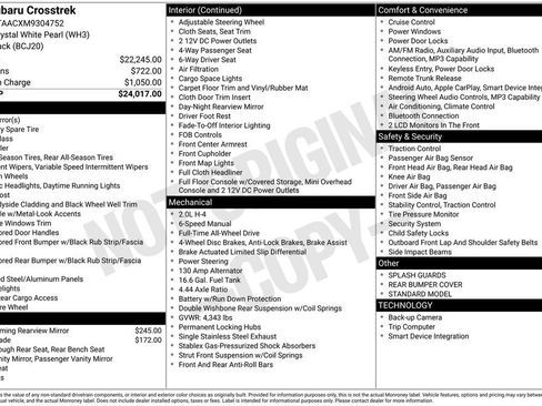 Used 2021 Subaru Crosstrek 2.0i image 2