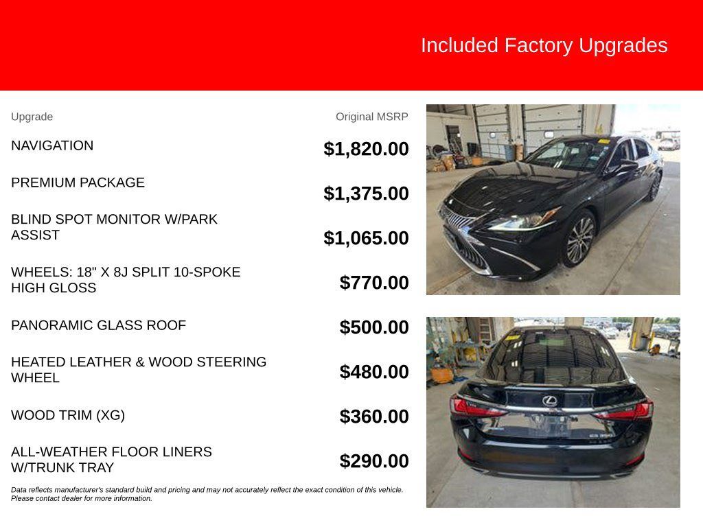 Used 2021 Lexus ES 350 w/ Premium Package FWD image 5