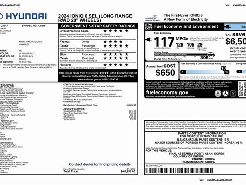 Used 2024 Hyundai Ioniq 6 SEL image 4