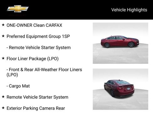 Used 2023 Chevrolet Malibu RS w/ LPO, Floor Liner Package FWD image 18