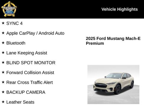 Used 2025 Ford Mustang Mach-E Premium w/ Sport Appearance Package image 2
