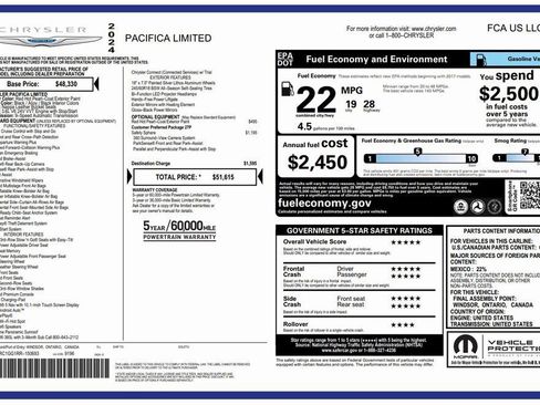 Certified 2024 Chrysler Pacifica Limited image 4