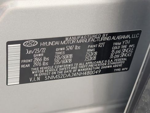 Used 2022 Hyundai Santa Fe SEL AWD/4WD image 27