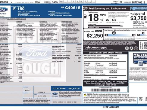 Used 2021 Ford F150 Lariat AWD/4WD image 36