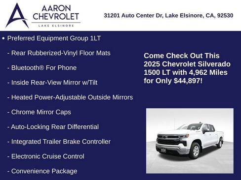 Used 2025 Chevrolet Silverado 1500 LT w/ LPO, Dark Essentials Package RWD image 10