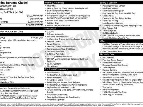 Used 2024 Dodge Durango Citadel AWD/4WD image 33