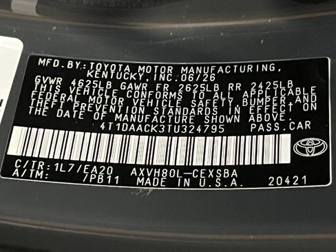 New 2026 Toyota Camry SE FWD image 17