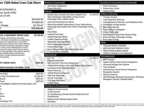 New 2026 RAM 1500 Rebel w/ Rebel Level 2 Equipment Group AWD/4WD image 32