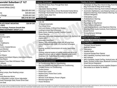 Used 2023 Chevrolet Suburban LT AWD/4WD image 4