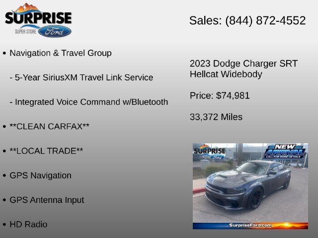 Used 2023 Dodge Charger SRT Hellcat w/ Navigation & Travel Group RWD image 21