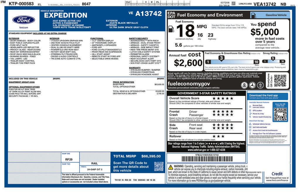New 2027 Ford Expedition Active RWD image 11