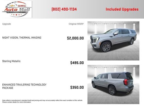 Used 2025 GMC Yukon XL Denali Ultimate AWD/4WD image 4