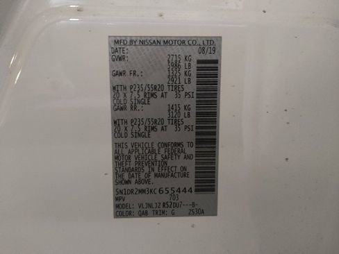 Used 2019 Nissan Pathfinder Platinum w/ Cargo Package AWD/4WD image 33