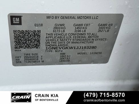 Used 2018 Chevrolet Traverse LT image 37