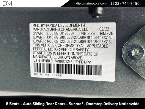 Used 2022 Honda Odyssey EX-L image 46