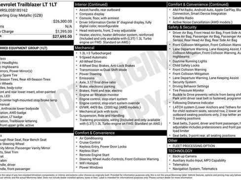 Used 2025 Chevrolet TrailBlazer LT AWD/4WD image 3