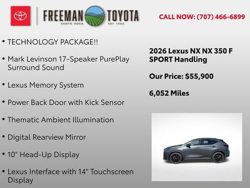 Used 2026 Lexus NX 350 F Sport AWD/4WD image 11