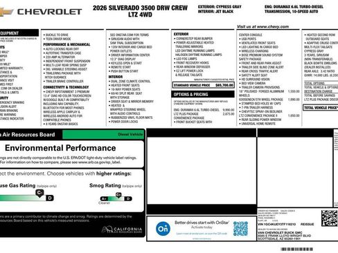 Used 2026 Chevrolet Silverado 3500 LTZ w/ LTZ Plus Package image 2