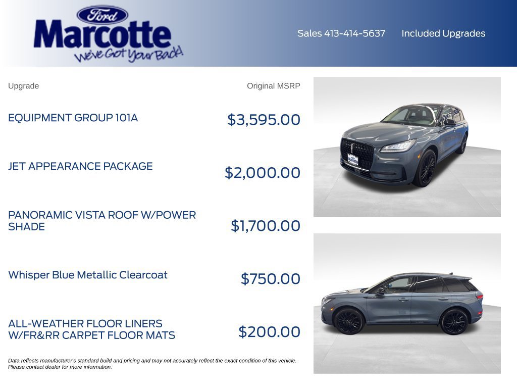 Used 2023 Lincoln Corsair AWD w/ Equipment Group 101A image 4