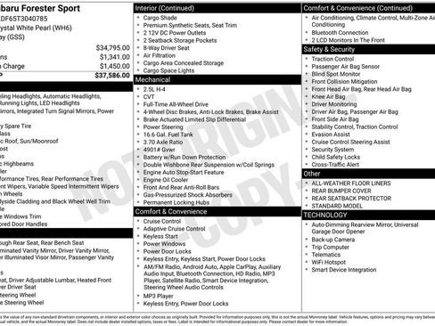 New 2026 Subaru Forester Sport AWD/4WD image 31