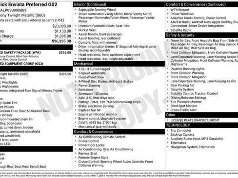 Used 2025 Buick Envista Preferred w/ Advanced Safety Package FWD image 5
