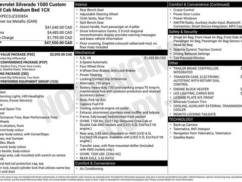 Certified 2018 Chevrolet Silverado 1500 Custom w/ Custom Value Package AWD/4WD image 5