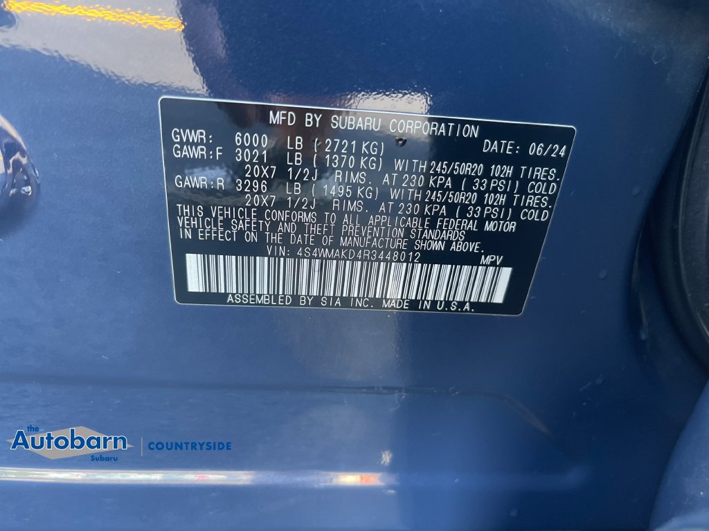 Used 2024 Subaru Ascent Onyx Edition Limited AWD/4WD image 30