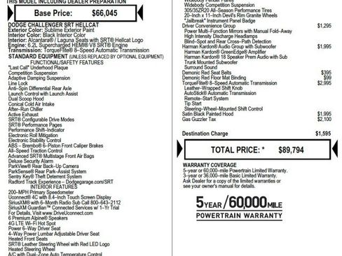 Used 2023 Dodge Challenger SRT Hellcat image 2