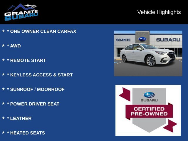 Used 2024 Subaru Legacy Limited AWD/4WD image 2