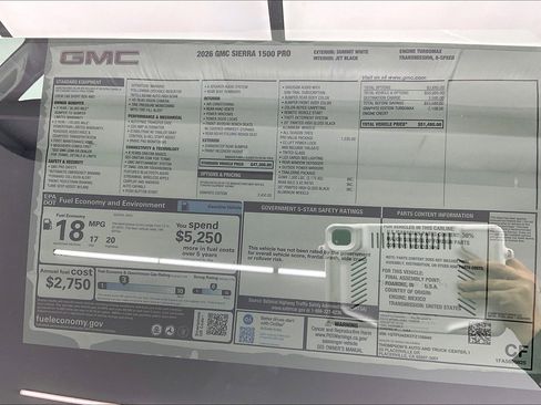 New 2026 GMC Sierra 1500 Pro w/ Graphite Edition image 21