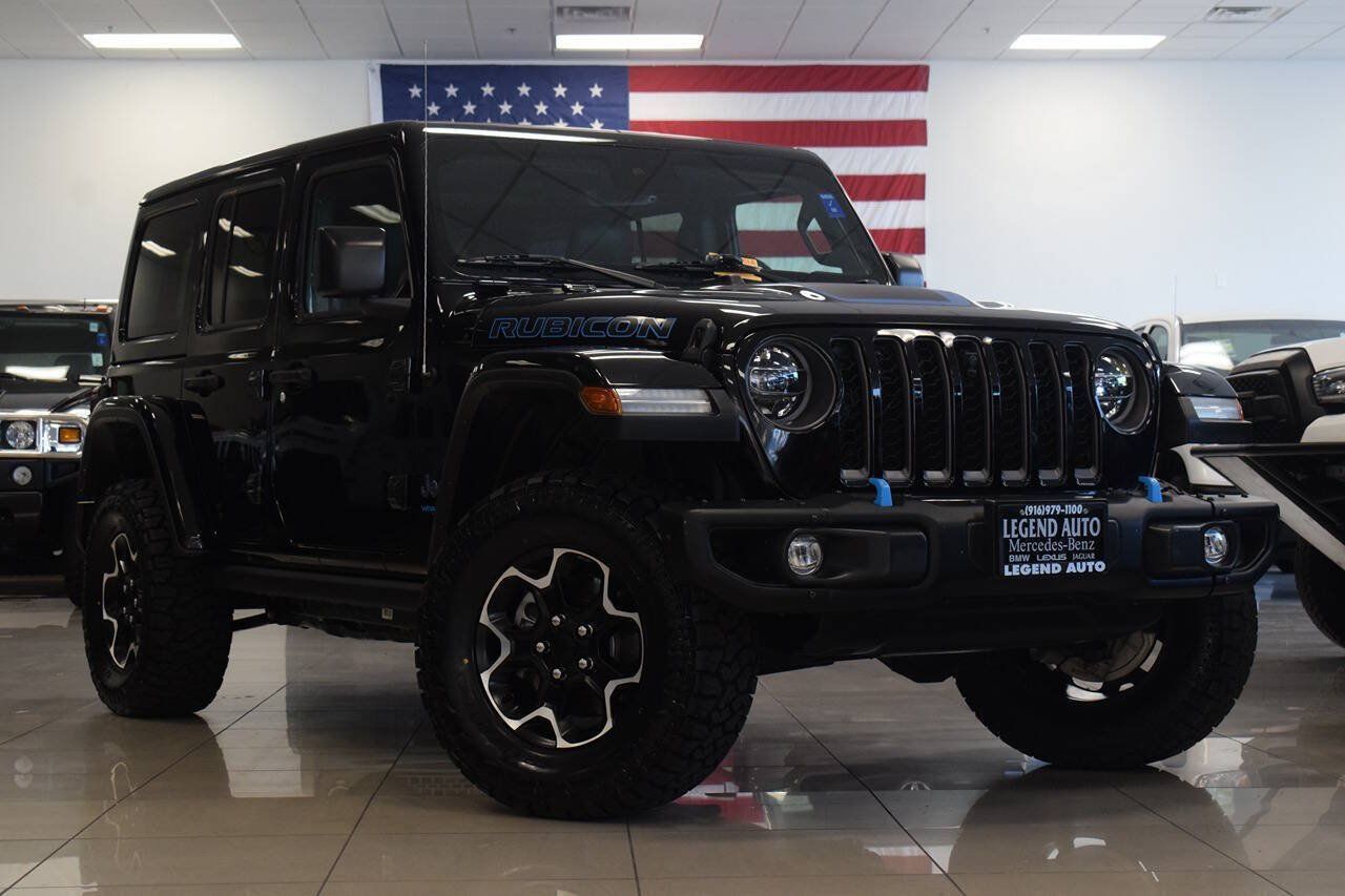 Used 2021 Jeep Wrangler Unlimited Rubicon 4xe w/ Steel Bumper Group AWD/4WD image 1