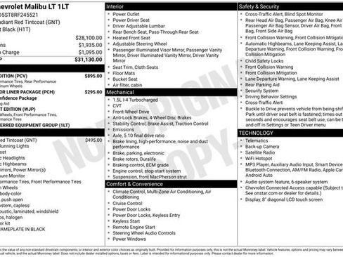 Used 2024 Chevrolet Malibu LT w/ Sport Edition FWD image 30