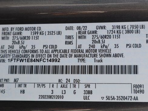 Used 2022 Ford F150 Lariat AWD/4WD image 34