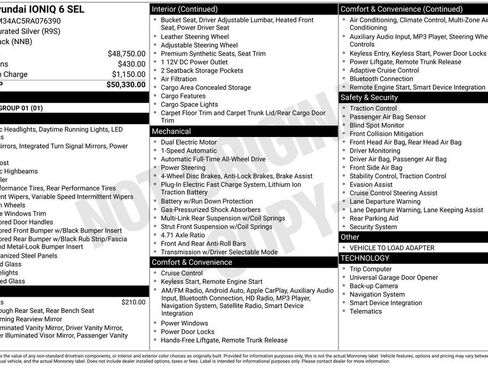 New 2024 Hyundai Ioniq 6 SEL AWD/4WD image 6