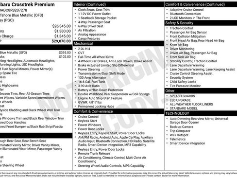 Used 2024 Subaru Crosstrek 2.0i Premium image 9