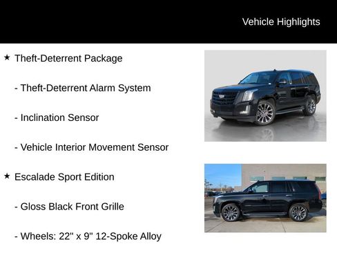 Used 2020 Cadillac Escalade Premium Luxury w/ Escalade Sport Edition image 5