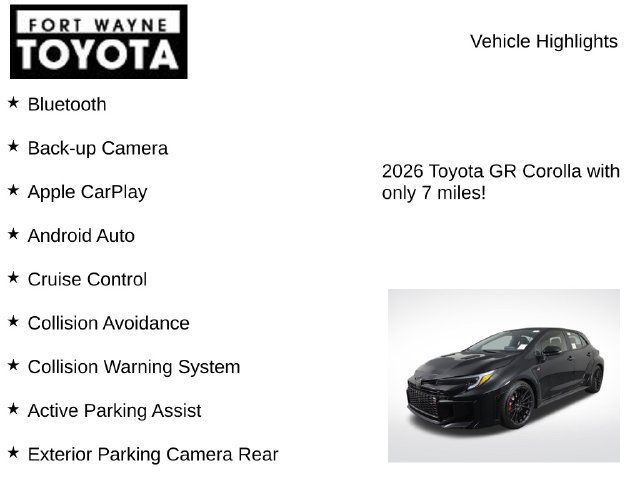 New 2026 Toyota Corolla GR AWD/4WD image 7