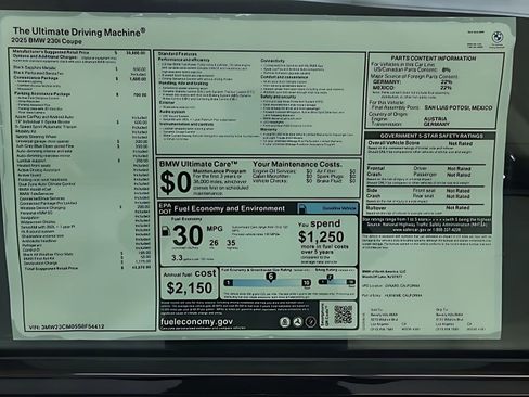 Used 2025 BMW 230i Coupe w/ Convenience Package image 26