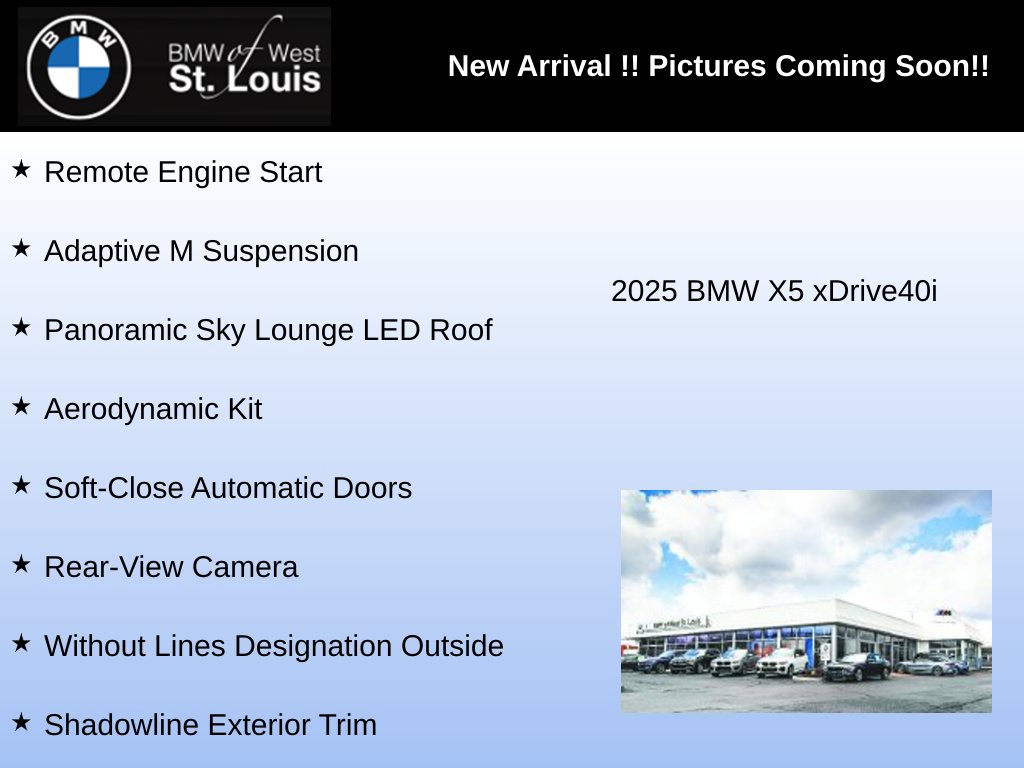Used 2025 BMW X5 xDrive40i w/ Executive Package AWD/4WD image 4