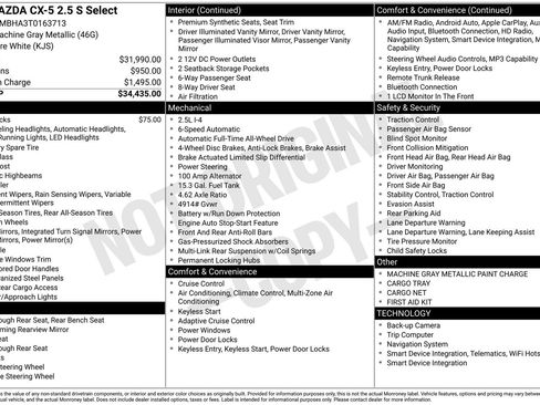 New 2026 MAZDA CX-5 Select AWD/4WD image 21
