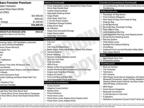 Certified 2026 Subaru Forester Premium w/ Base/Premium Plus Package AWD/4WD image 2