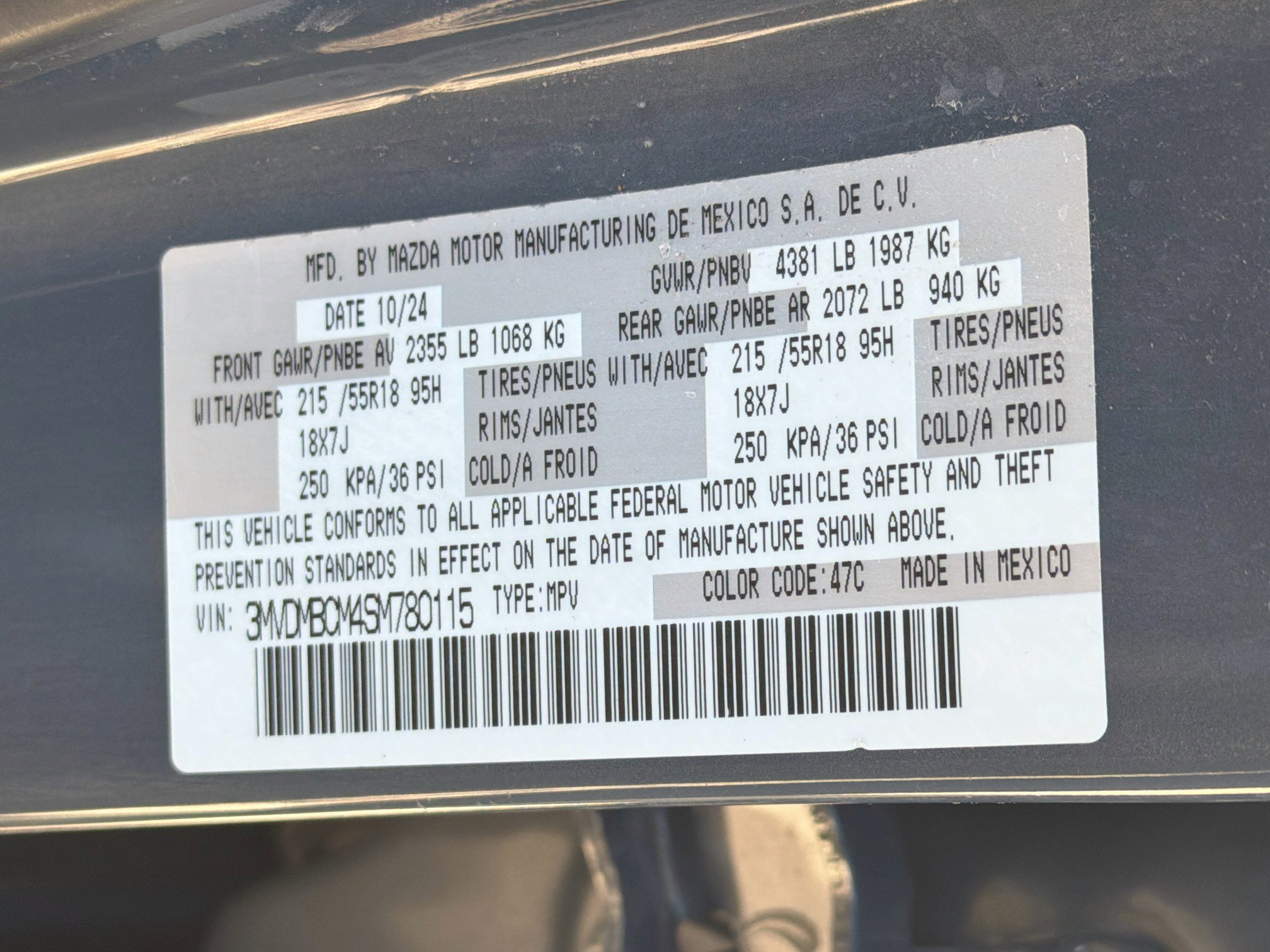 Used 2025 MAZDA CX-30 AWD 2.5 S w/ Preferred Package image 12