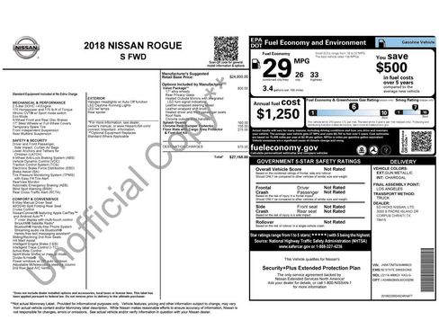 Used 2018 Nissan Rogue S w/ S Value Package image 43